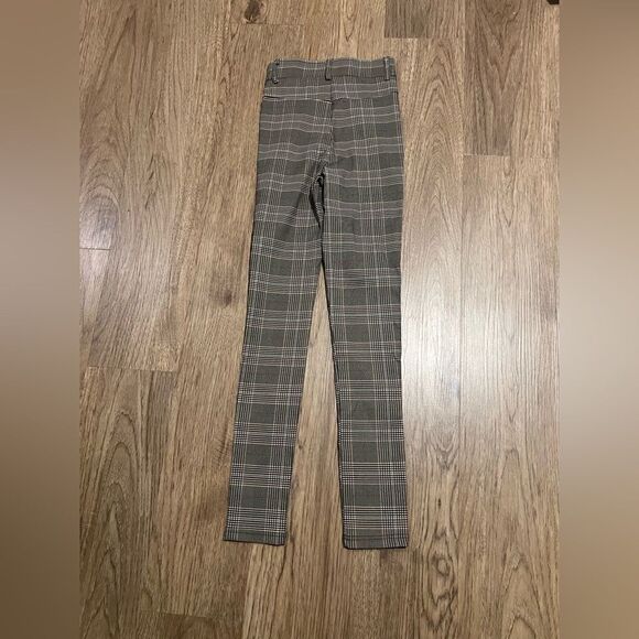 Womens Princess Polly Tikka plaid high waist Pants Brown NWT - Picture 5 of 7